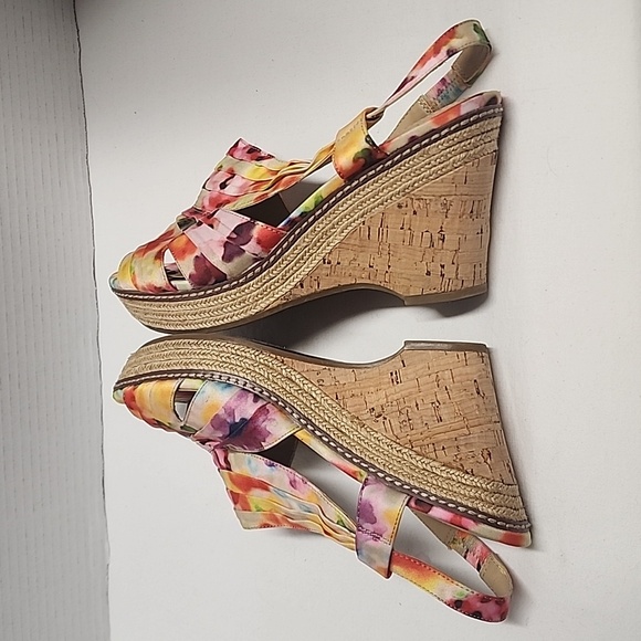 Naturalizer N5 Comfort bright colorful Lulianna espadrille sandals sz 9.5 - Picture 4 of 11